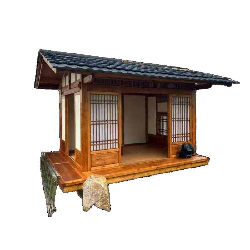 河北仿古防腐木中国风木屋